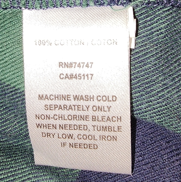 Natural Reflections Green and Blue Cotton Shirt - Picture 2 of 8